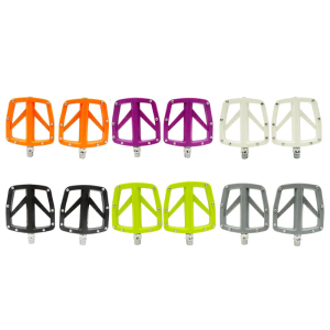 1pair Bearing Carbon Tube Cycling Pedals High Strengths Wide Platform Pedals for Outdoor Exploration