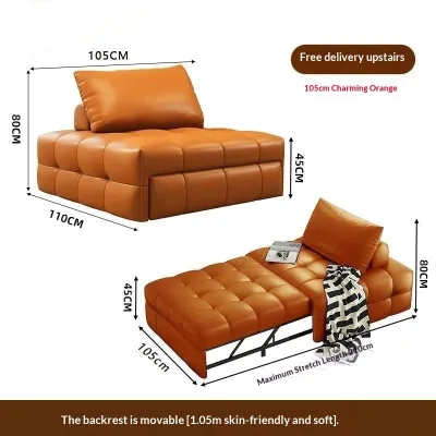 Single Sofa Bed Foldable And Dual-Use Small Living Room Sofa Chair Multifunctional Pull-Out And Retractable Sofa