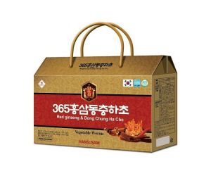 [HCM]Nước Hồng Sâm Đông Trùng Hạ Thảo 365 Hansusam Hộp 20 gói x 70ml - Date 10/2026