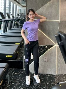 Bộ thể thao_ gym_ yoga _zumba chất thun lạnh hai da quần dài jogger áo cọc tay phối lưới