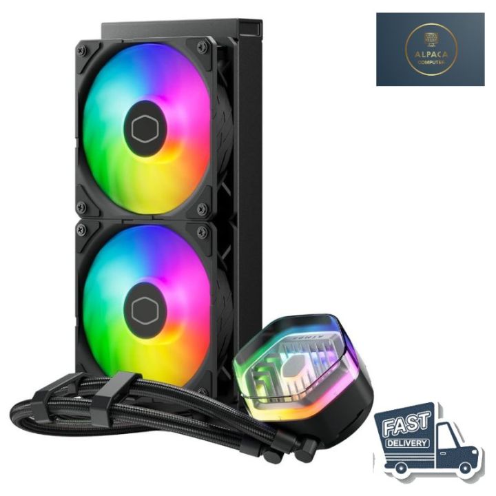 Bda Coller COOLER MASTER MASTERLIQUID 240 ATMOS ARGB CPU LIQUID COOLER (ระบบระบาย ...