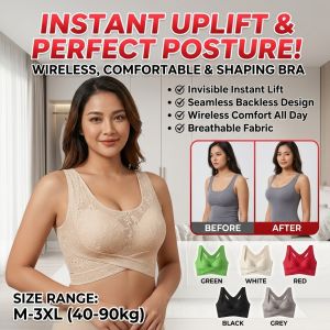 Elegant Front-clasp Lifting And Gathering Bra Women Push Up Seamless Bra Adjustable Comfortable Beautiful Back M-3XL