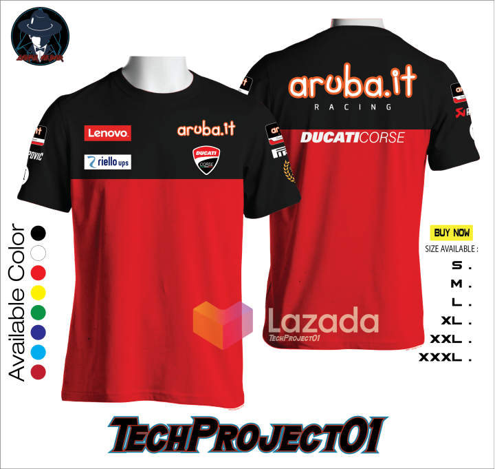Wsbk Maglietta Aruba Ducati Tshirt Kaos Aruba IT Racing Team