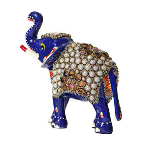 Royal Meenakari Elephant (4 inches)