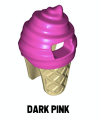 LEGO® ACCESSORIES - MINIFIGURE HEADGEAR - Ice Cream Cone. 
