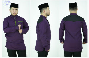 CY 9101 KURTA MODERN DEWASA BAJU MELAYU MUSLIM MUSLIMIN WEAR / ROYAL BLUE / CHILI RED / DARK PURPLE / MINT GREEN / BLACK
