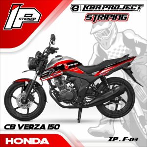 Striping CB VERZA 150 PETRONAS - Sticker Striping Variasi List HONDA CB VERZA 150 PETRONAS IP.F-03 Design IP Sticker