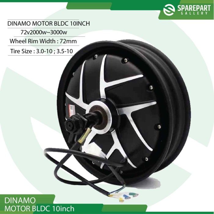 DINAMO BLDC 10INCH 72V 2000W-3000W ELECTRIC SCOOTER HUB MOTOR