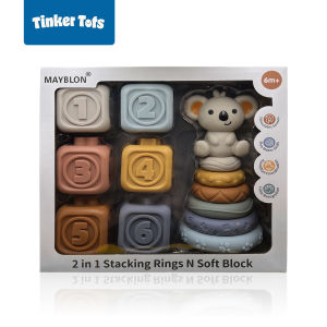 Build & Balance: Soft-Touch Sensory Stacking Toys for Montessori Play & Early Learning