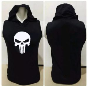 singlet hoodie pria gambar tengkorak/singlet hoodie gym fitnes/singlet kupluk/tank top kupluk/singlet hoodie pria kualitas terbaik/kaos singlet hoodie 2022/kaos olahraga/kaos fitnes/tang top gym fitnes/kaos singlet hoodie murah