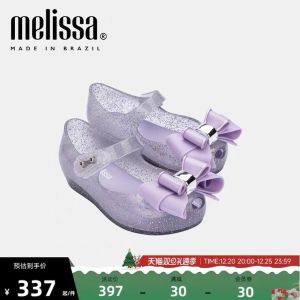 MINI MELISSA JELLY SHOES FLAT SHOES WITH BOW ORI1:1 ( SIZE 22/23 - 30 )
