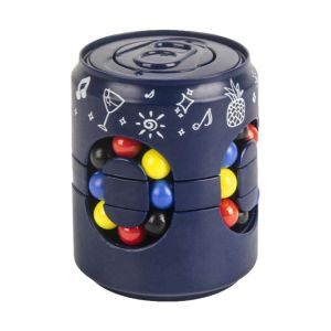 MIRELAE Con quay ngón tay Đồ chơi giảm căng thẳng hình lon soda Nhựa 3D Quả bóng xoay Sáng tạo Quả bóng xoay Có thể chơi đồ chơi Rubiks Cube