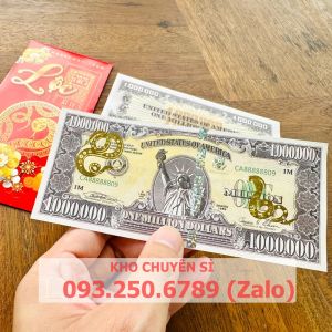 [TUỔI RẮN] Tờ Triệu Đô 12 Con Giáp Mạ Vàng Siêu Cấp Mỹ Có Bảo An Chống Giả 1 Triệu Usd Kỉ Niệm
