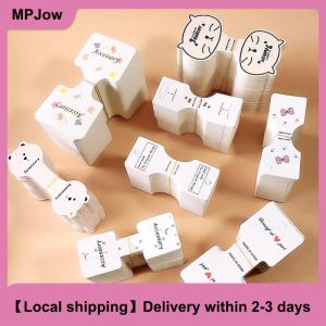 【Local shipping】 50PCS White Folding paperboard adult childrens hair clip paperboard hair rope card hair ornament headdress packaging material