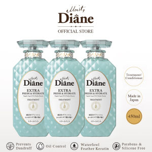 (Trio Bundle pack) Moist Diane Fresh & Hydrate Treatment 450ml x 3