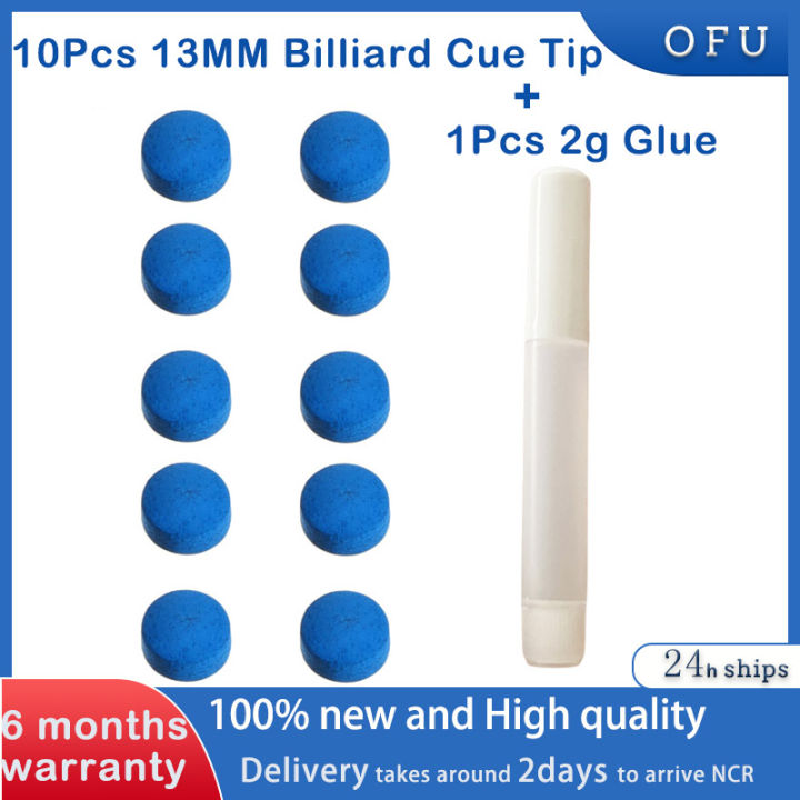 1/2/5Set 10pcs 13mm Billiard Pool Cue Tips M Hardness Snooker Cue Stick ...