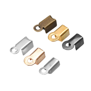 200pcs/Set String Ribbon Leather Clip Tip Cord End Caps for Making Alloy Cove Clasps For Craft Making