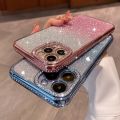 Gradation Glitter Dia Case For iPhone 14 13 11 12 Pro XR X XS Max 7 8 Plus SE Soft Rhie Plating Bumper Sequin Cover. 