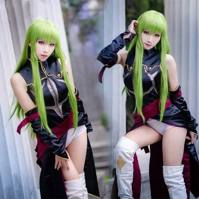 Anime Code Geass Queen CC Cosplay Costume Halloween Carnival Witch