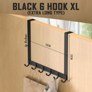 Behind Door Hook Clothes Rack Adjustable Room Hanger No Drill Wall Clothesline