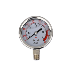 Explosionproof High Precise Clear Read Radial Pressure Gauge 0-0.1Mpa/3.0Mpa Stainless Steel Housing Easy Installation