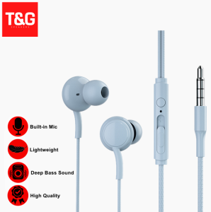 T&G AKG In Ear Wired Headset High Quality Stereo Sound Deep Bass Perfect Music Earphone 3.5mm plug