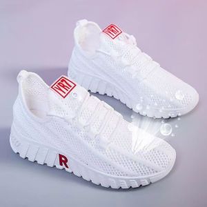 2026 Spring New WomenS Shoes Korean Style Fashion Versatile Mesh Shoes Breathable Lightweight Soft Sole WomenS Casual Shoes