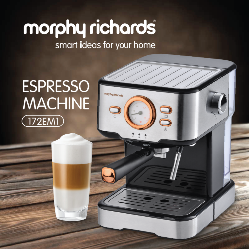 Morphy Richards 20 Bar Pump 3-in-1 Espresso Coffee Machine 172EM1