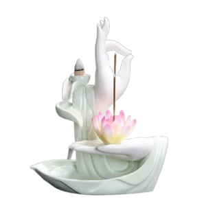 [Oikos&Logos] Ceramic Backflow Incense Burner Incense Stick Aromatherapy Waterfall (Gift Wedding Giveaways Souvenirs Christmas Gift)  Capped Free Shipping