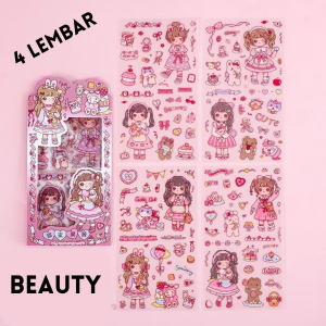 [BISA COD] STIKER DEKORASI LUCU & STICKER PANDA 3D STIKER MOTIF CARTOON GIRL BUDDY CUTE SERIES LUCU & UNIK