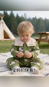2026 Spring Collection Baby Pure Cotton Long Sleeve Romper A Boneless-style outdoor crawling clothes for babies Anyang childrens clothing