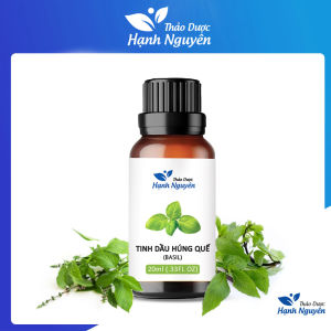 Tinh dầu Húng Quế 20ml giảm đau đầu cải thiện tuần hoàn máu giúp ngủ ngon - Thảo dược Hạnh Nguyên