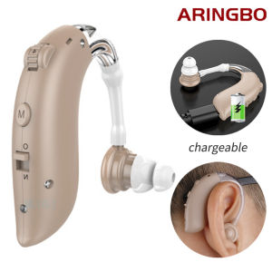 2023 Mini Bluetooth Hearing Aid Deaf Voice Loud Speaker Rechargeable Adjustable Tone Sound Amplifier TV Game Call for Seniors