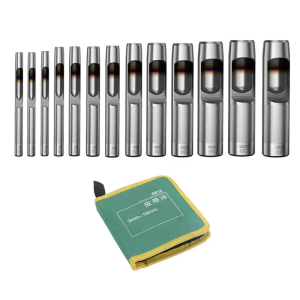 Heavy Duty Professional Leather Hole Maker Kit With Rustproof Punches And Comfortable Grip Handle For Detailed Crafting