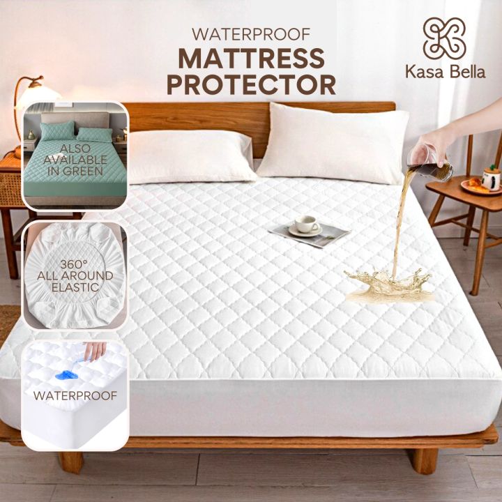 Kasa Bella Mattress Protector Waterproof Mattress Cover Waterproof  Bedsheet Bed Protector Mattress Protectors Toppers Waterproof  Mattress - Main Image