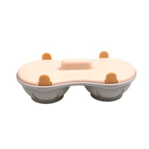 BENYTRO Detachable Drain Basket Microwave Egg Poacher Quick Cooking Breakfast Making Double Egg Poacher Kitchen Double Cup Egg Cooker Cook Poached Eggs
