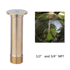 1/2 And 3/4 Inch Brass Bell Mushroom Shaped Water Fountain Nozzle Male Female Thread Spray Pond Sprinkler For Garden Pond Amusement Park