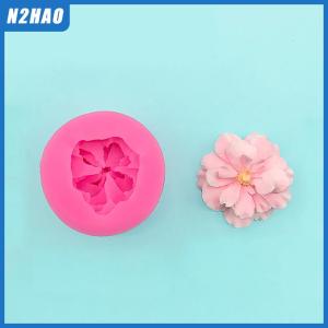 N2HAO 1Pc Beautiful Flower Mould DIY Plaster Resin Art Soft Silicone Fondant Chocolate Mold Soap Cake Decoration Baking Tool
