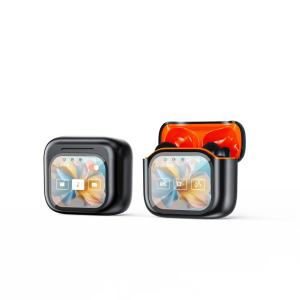 หูฟังบลูทูธ JM19 AI Smart Translation หน้าจอ LCD สี ระบบตัดเสียงรบกวน ANC ใช้พลังงานต่ำ ENC หูฟังออกกำลังกายไร้สายขนาด 5.4 นิ้ว