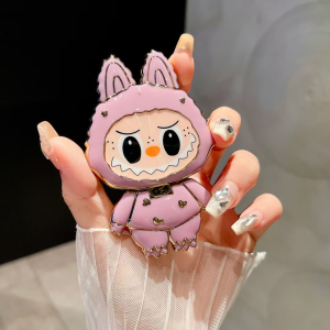 POPSOCKET RING HANDPHONE MOTIF KUPU-KUPU GLITTER DAN LABUBU CERMIN BISA DIJADIKAN SANDARAN HANDPHONE