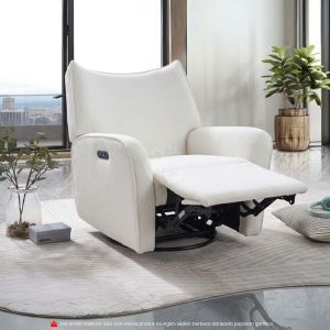 SMASIS JENO Single Seater Power Recliner Sofa Leisure Chair Modern Sofa Lazy First Class Kerusi Auto