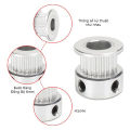 Puly bánh răng đồng bộ - ròng rọc truyền động dây curoa mini GT2. 