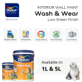 [Shop By Colour] Dulux Interior Wall Paint | White Rabbit 50RR 72/010 | Anti-Mould & Anti-Fungus | Washable & Easy Clean | Antibacterial | 1L & 5L. 