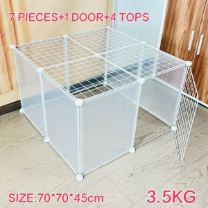 Pet Playpen Portable Large Plastic Yard Fence Small Animals Puppy Kennel Crate Fence Tent