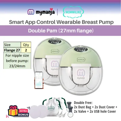 MOMWILIKE APP Control LED Screen Wearable Breast Pump | MYMANJA