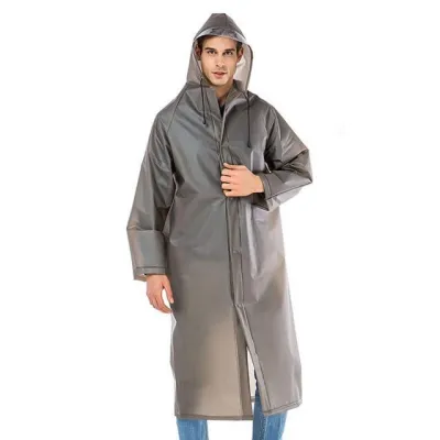 Jas hujan Dewasa EVA Tebal 100gram poncho mantel hujan dewasa semi transparan