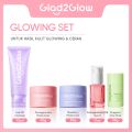 Paket Glad2Glow 5pcs Paket Skincare Set Moisturizer Serum Face Wash Clay Mask Stick Masker - ACNE KIT GLOWING KIT Dark Spot Set Glowing Set Bright Set. 