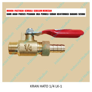 KRAN ANGIN/KRAN COMPRESOR/KRAN HATO 1/4 LK-1