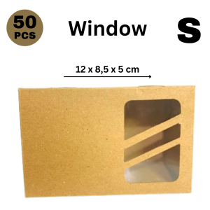 Paper Lunch Box Lembaran Selipan Kraft Cokelat Brown Laminasi Dus Kotak Nasi Take Away