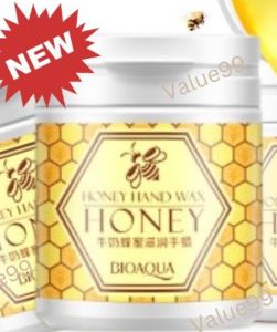 [value99] BIOAQUA Milk Honey Whitening Nourish Hand Wax Milk Honey Hand Wax 泊泉雅 牛奶蜂蜜滋润手膜 蜂蜜手霜 170g